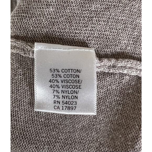 Banana Republic Knit Ruffle Ribbed‎ Pullover Sweater Womens Medium 3/4 Sleeve - Picture 4 of 15